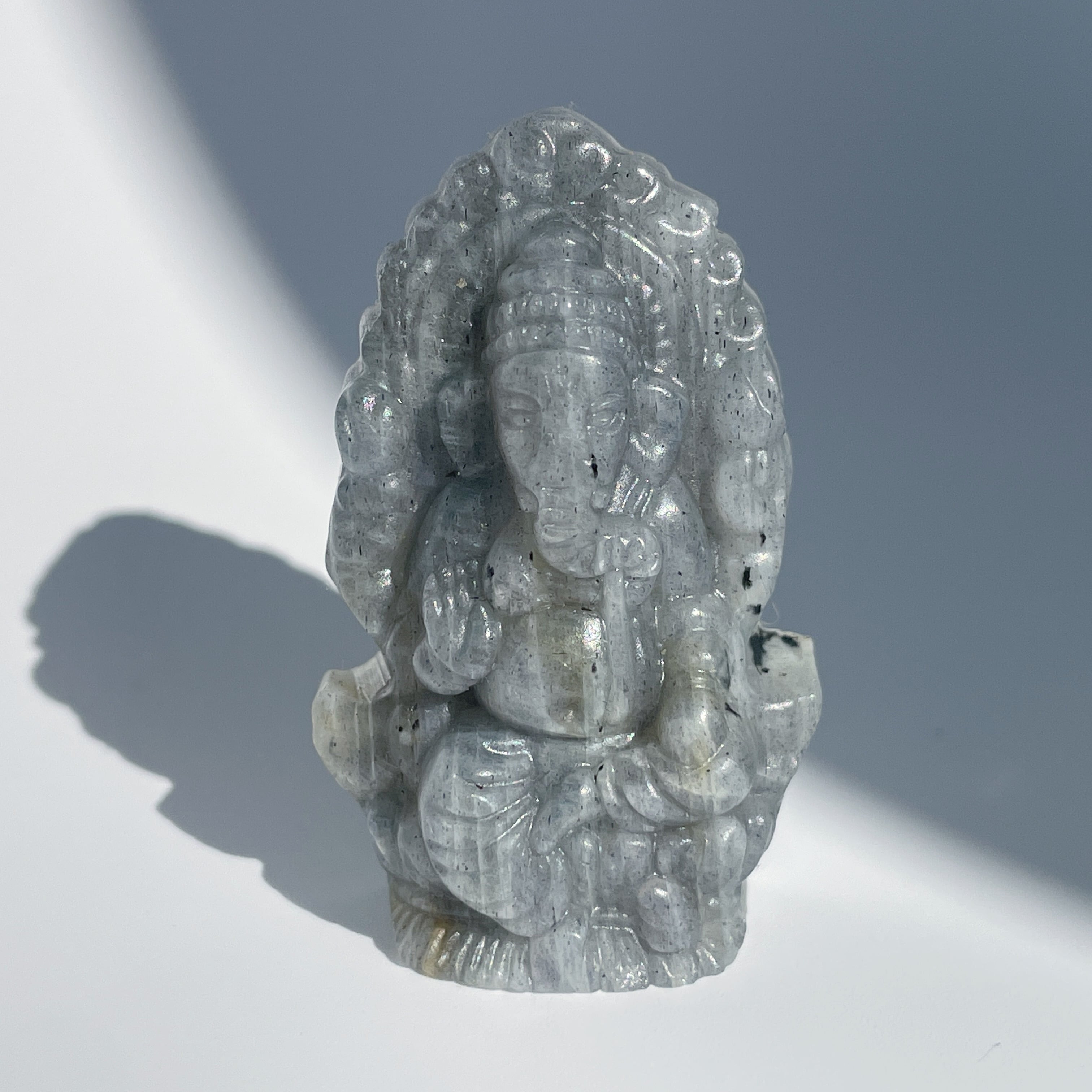 ラブラドライト　ガネーシャ　インド ラブラドライト ガネーシャ13◇ Labradorite Ganesha ◇天然石・鉱物