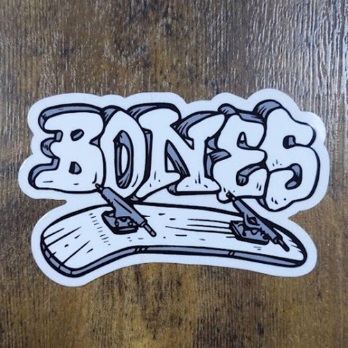 【ST-163】Bones Wheels skateboard sticker ボーンズ スケートボード ステッカー Heritage Series
