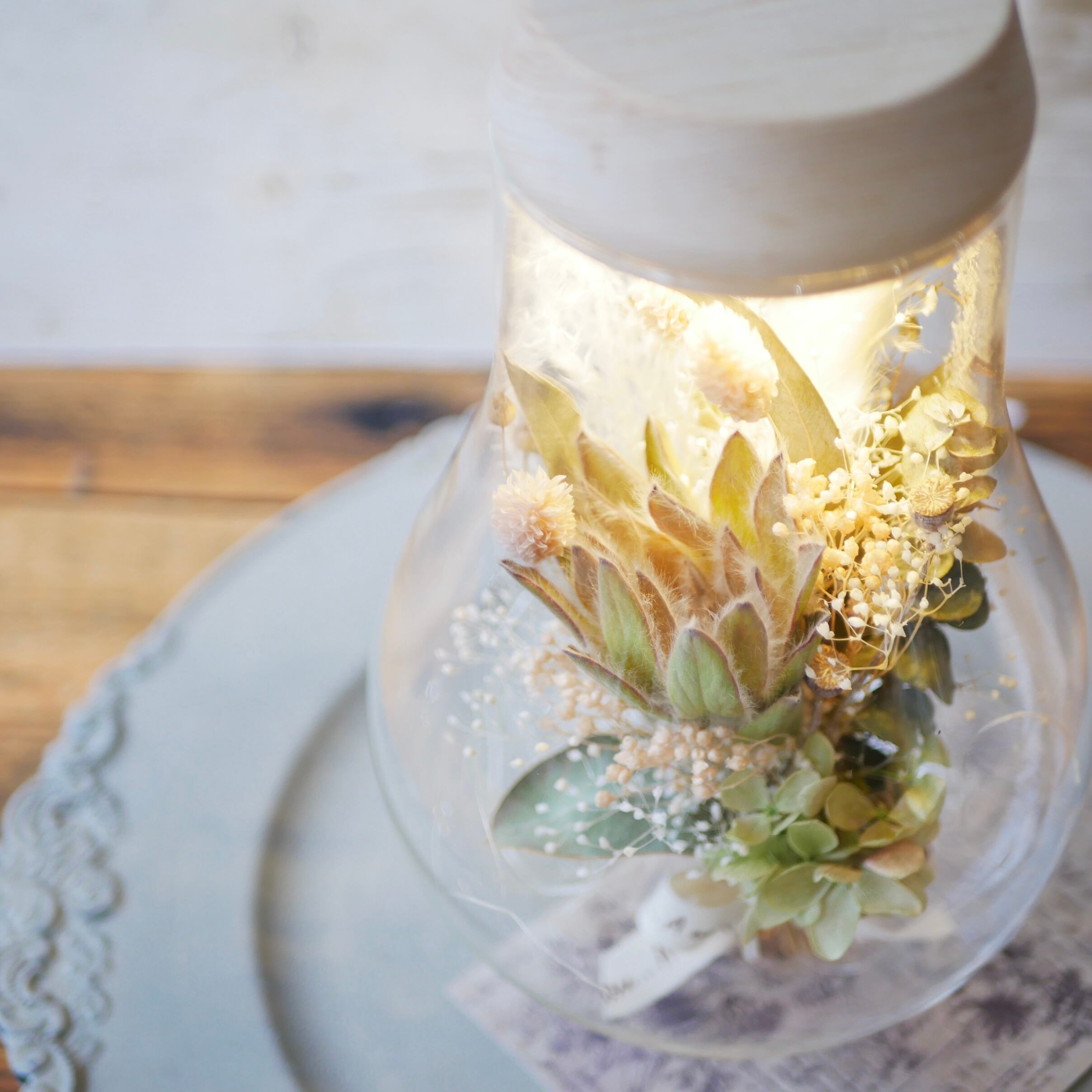 ライティングボトルフラワー <手動で点灯・消灯タイプ>