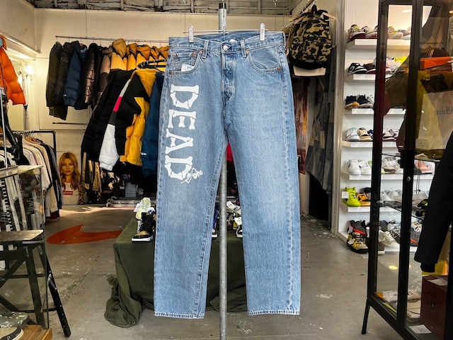 LEVIS × GRATEFUL DEAD 501 STRAIGHT LEG JEANS INDIGO W30 04091