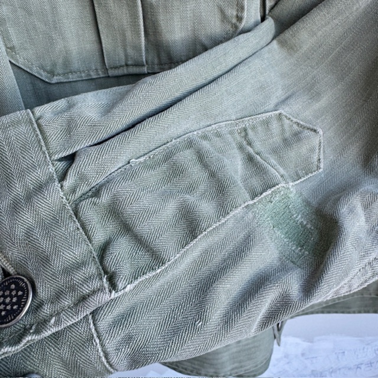 US Army M-41 HBT シャツジャケット 42R 40s 画像17