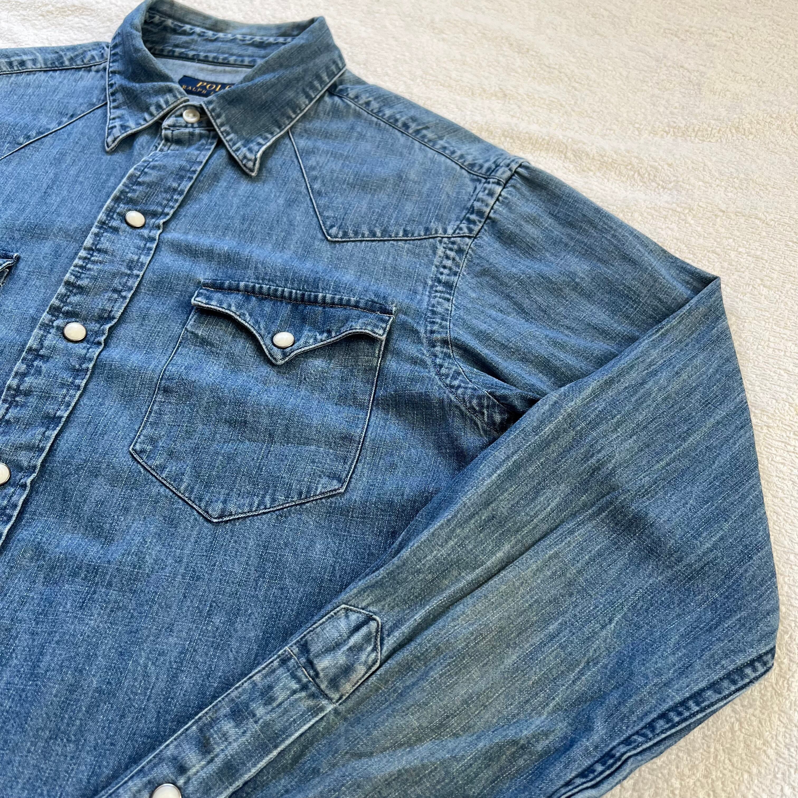 Ralph Lauren ラルフローレン 長袖 デニム シャツ ウエスタン Ralph Lauren ラルフローレン 長袖 デニム シャツ ウエスタン