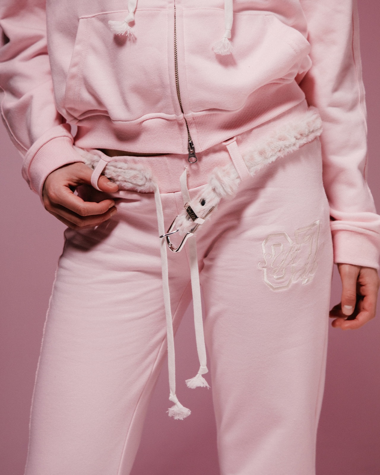 baby leopard fur belt | neversaynever × Kleesier