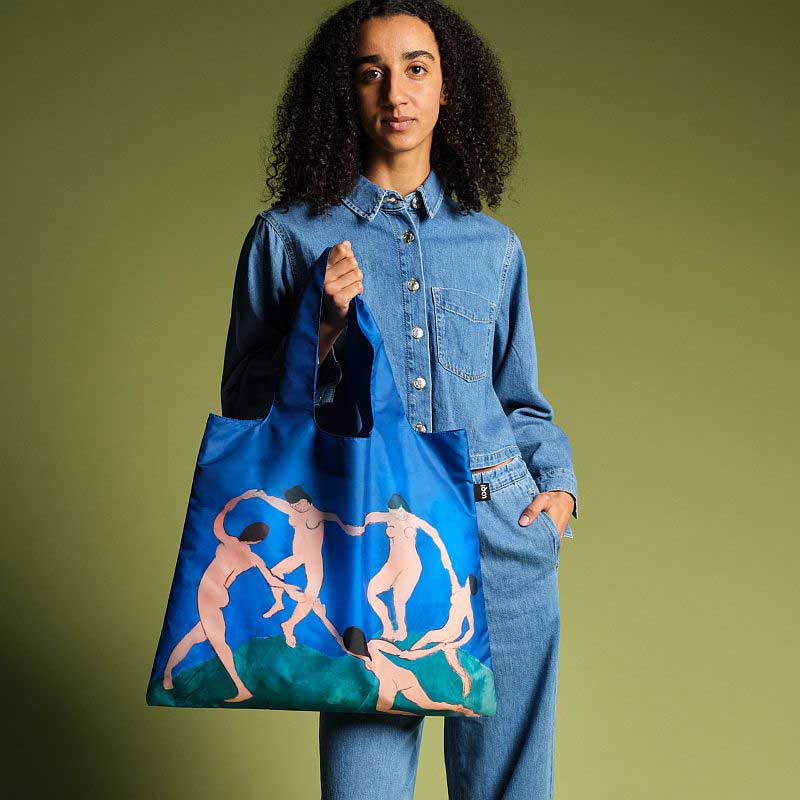 折りたたみトート エコバッグ 撥水加工 絵画 LOQI Recycled Bag