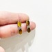 Vintage 925 Silver Tigereye Dangle Pirced Earrings