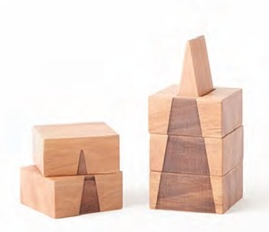 木村木品製作所 りんごの木 知育玩具 きづき「じゅんばんをまもる」幅6×奥行き6×高さ15cm