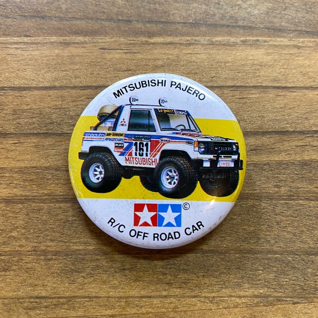 Mitsubishi Pajero R/C off-road car button badge