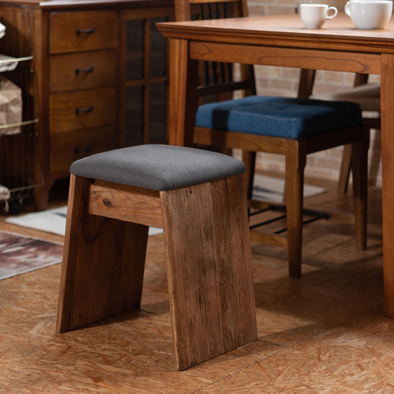 スツール 椅子 サイドテーブル 天然木