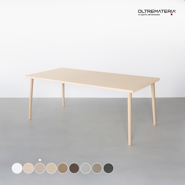 オルトレマテリア ダイニング テーブル Greige-OL16 （鉄脚／木製脚／サイズオーダー）