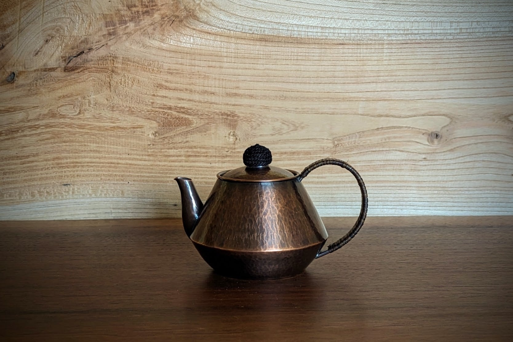 銅製 急須 荒らし槌 そろばん型 0201