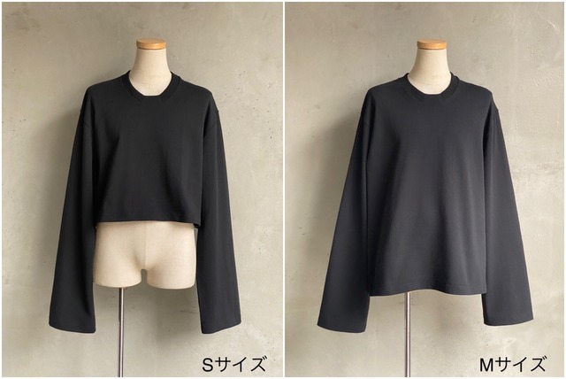 GEN IZAWA / Lapel design L/S TEE (black)