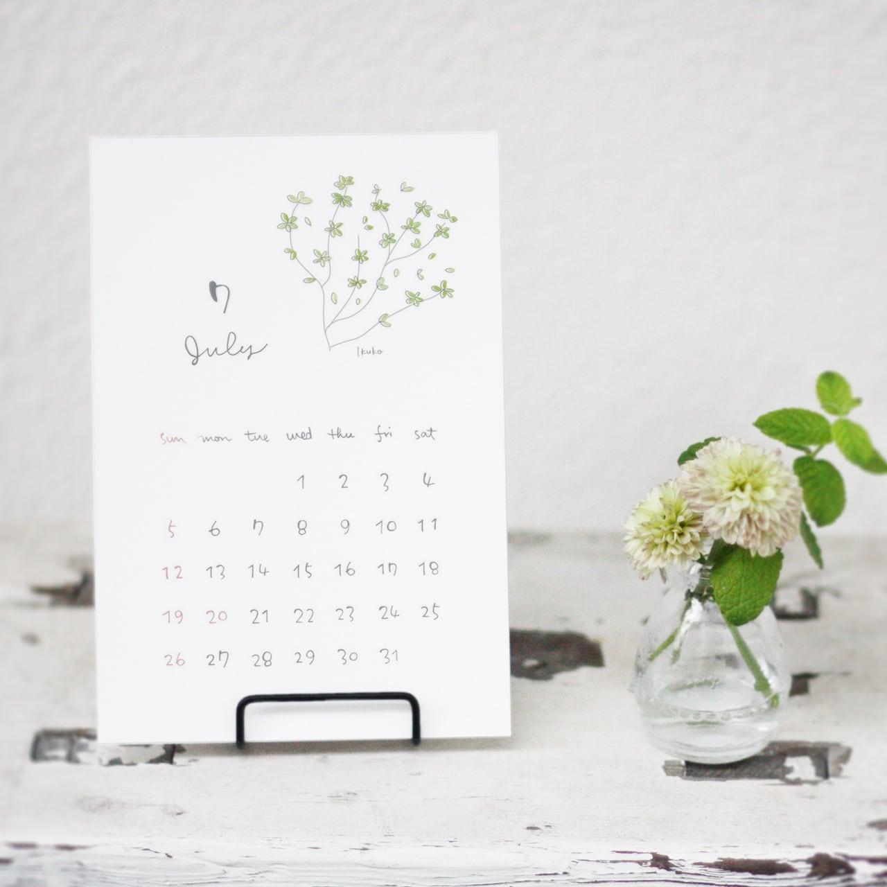 【11/26(水) 21時~発売♪】ちいさないろどりカレンダー 〜 Ikuko ~