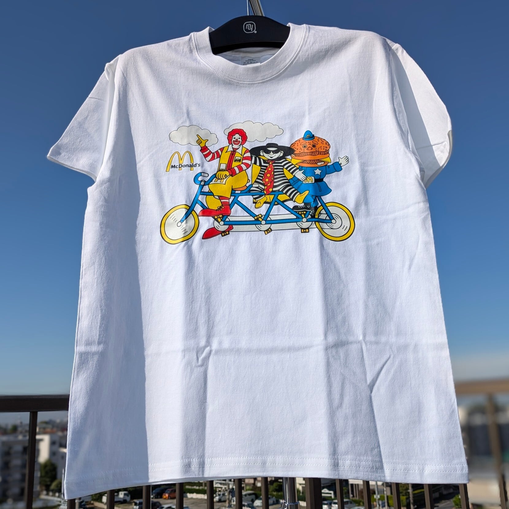 McDonald's ( マクドナルド )】『 bicycle 』Tシャツ / ロナルド