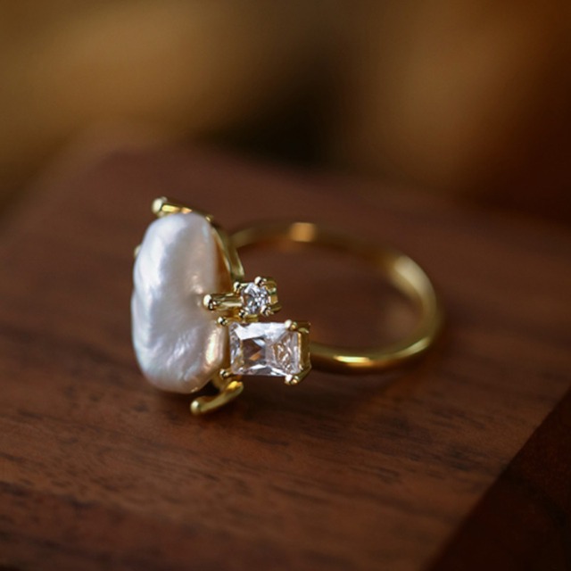 バロックパールリング A10063