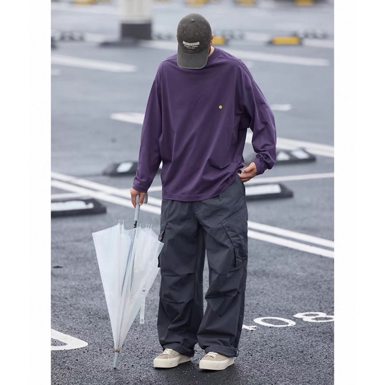 Smiley patch long sleeve tee 1053 - 14