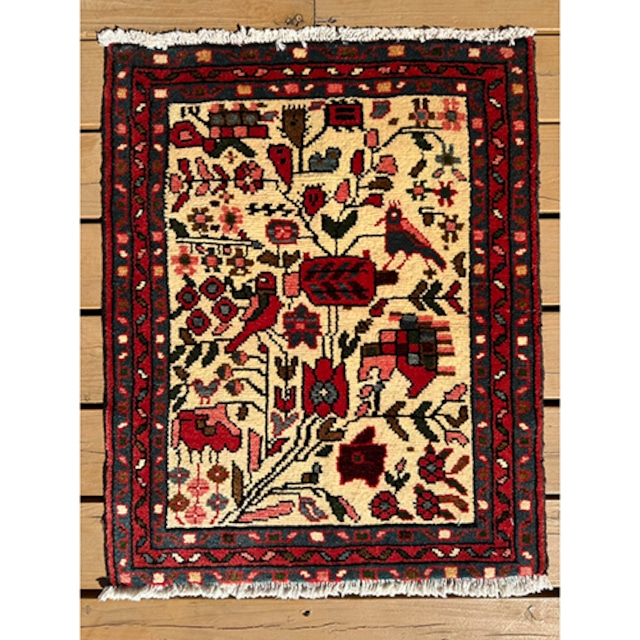 イラン手織りラグ ギャッベ E-4345