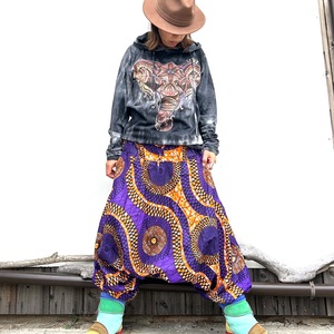 アフリカン柄アラジンパンツ