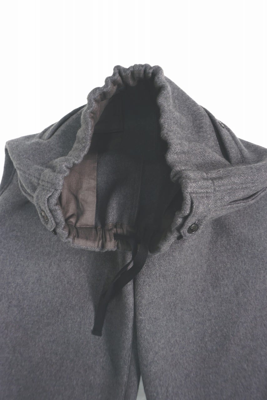 Wool Beaver Wide Easy Pants