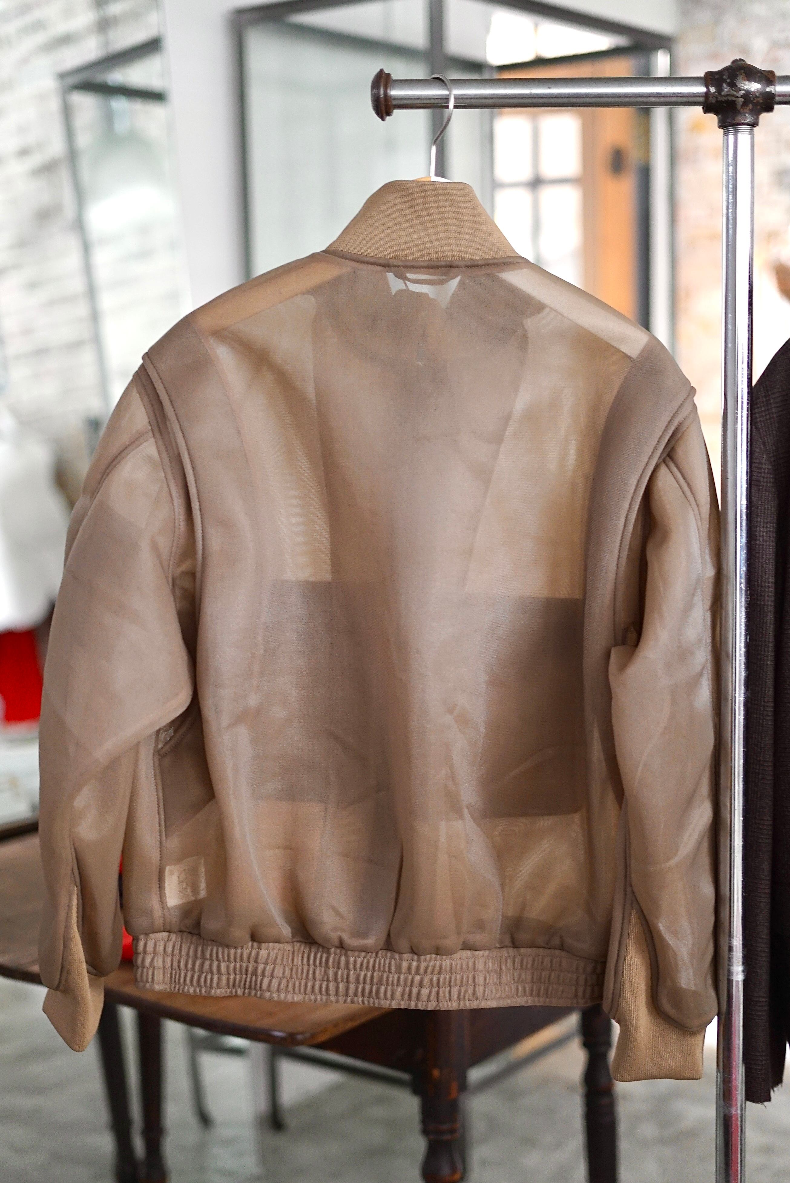 定価68000＜HYKE＞シアー ウェップ ジャケット　ベージュ　S ハイク SHEER WEP JACKET-シアーウェップジャケット-HYKE（ハイク）通販| st