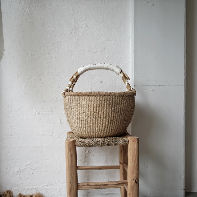 エレファントグラスバスケット／ラウンド　Sサイズ