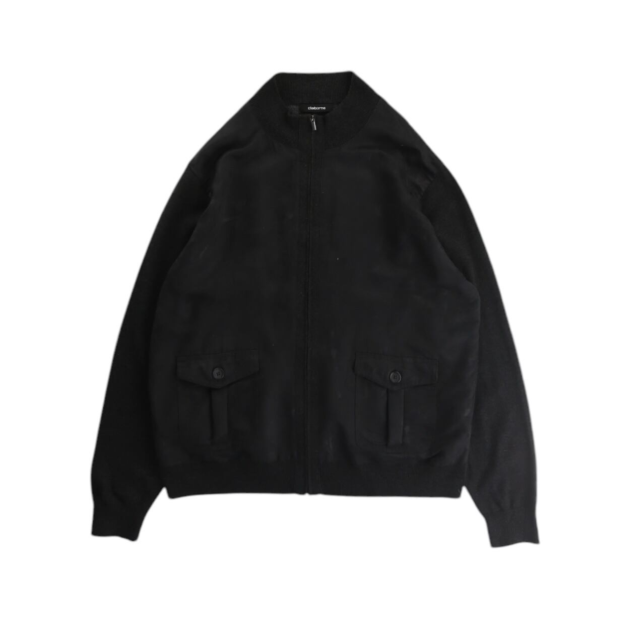 SP古着　シルクボンバージャケット　ブラック　太アーム　オーバーサイズ　L 裏地 SP古着 シルクボンバージャケット ブラック 太アーム オーバー