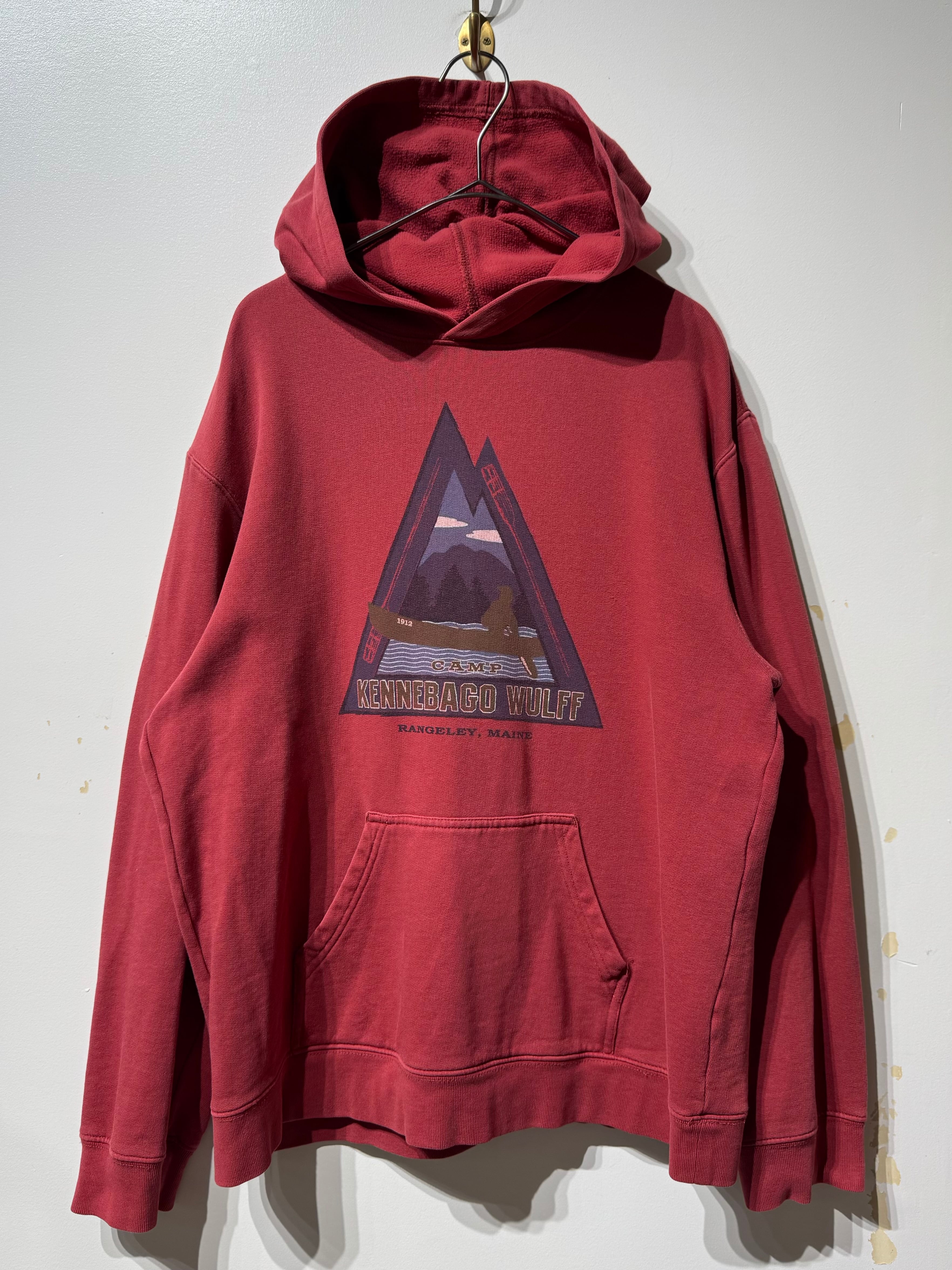 (CS2334)L.L.Bean printed sweat hoodie made in PERU