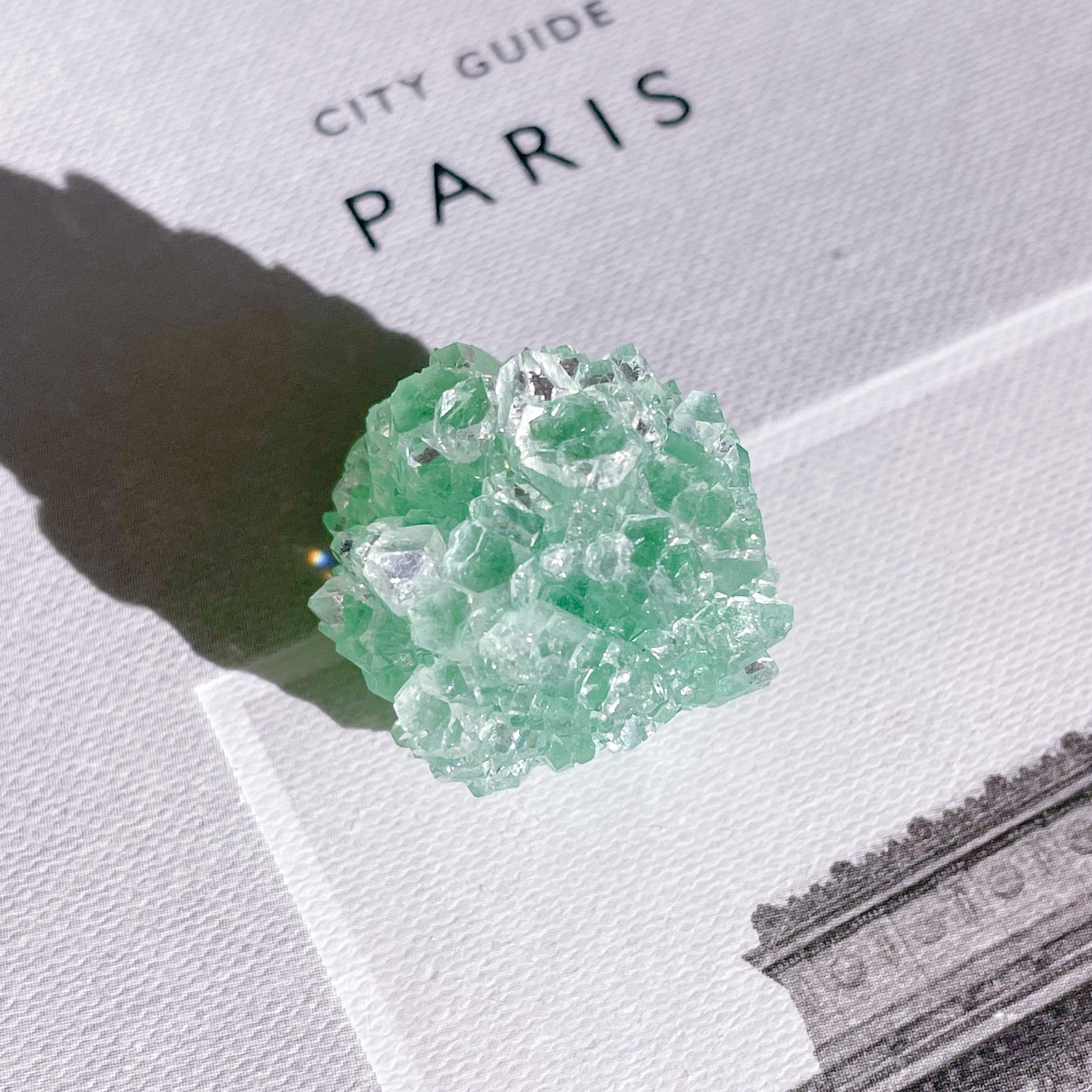 Flower Green Apophyllite 7 ✧ フラワーグリーンアポフィライト