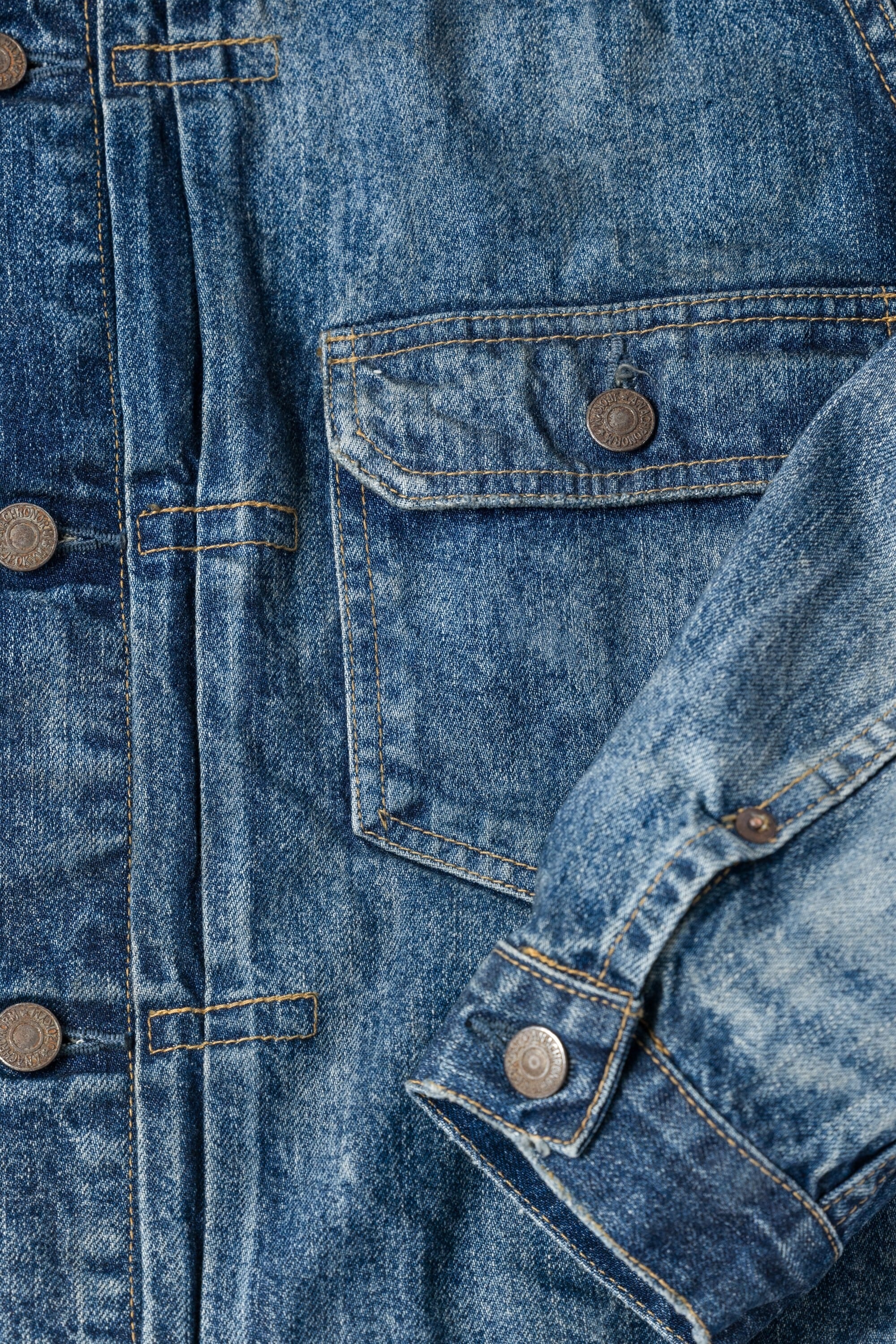 ANACHRONORM/アナクロノーム AGING DOUBLE POCKET DENIM JACKET INDIGO