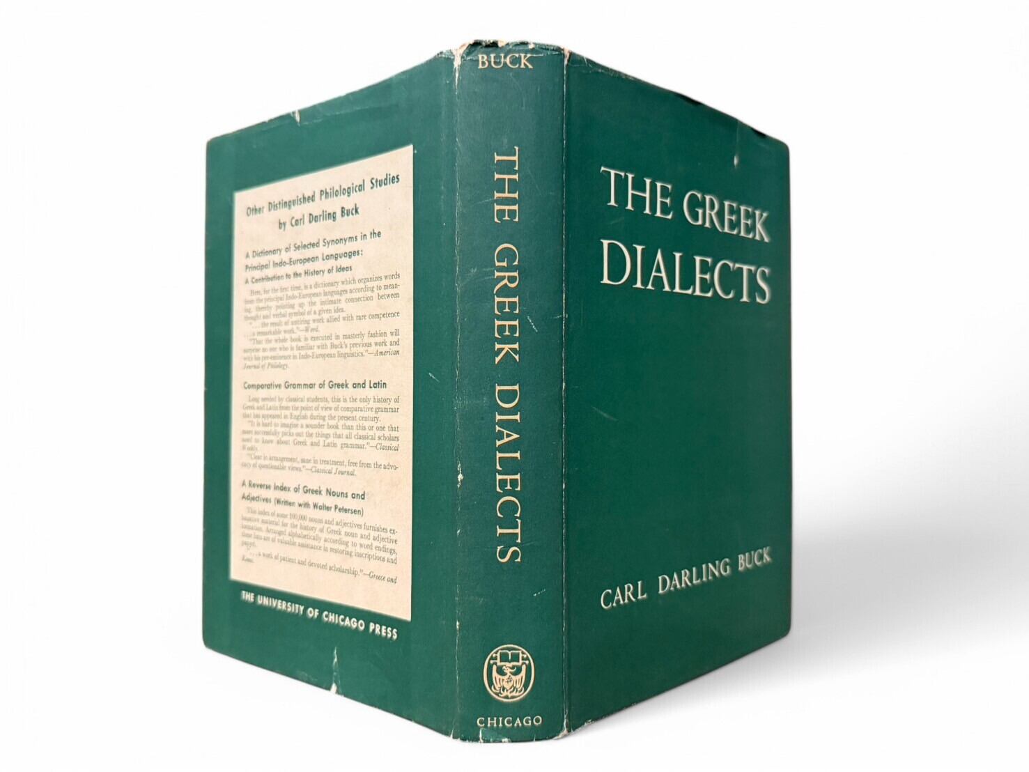 【SG123】The Greek Dialects,Grammar Selected Inscriptions Glossary(1955) / Carl Darling Buck