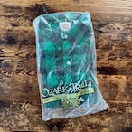 1980's Deadstock "Ozark Trail" Print-Flannel Shirt Green x Black / M