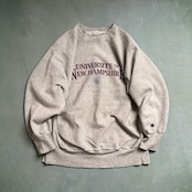 90s champion RW リバースウィーブ ボロ 3段プリント チャンピオン スウェット トレーナー 霜降りグレー XL 古着