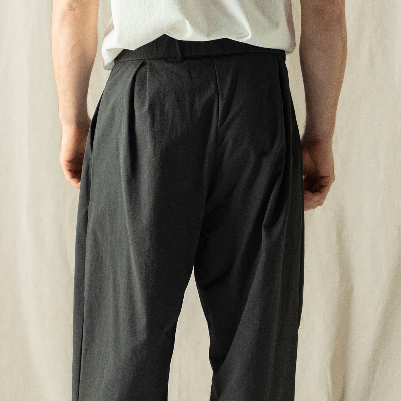Jackman ジャックマン JM4651 Gather Baggy Pants ギャザーバギー