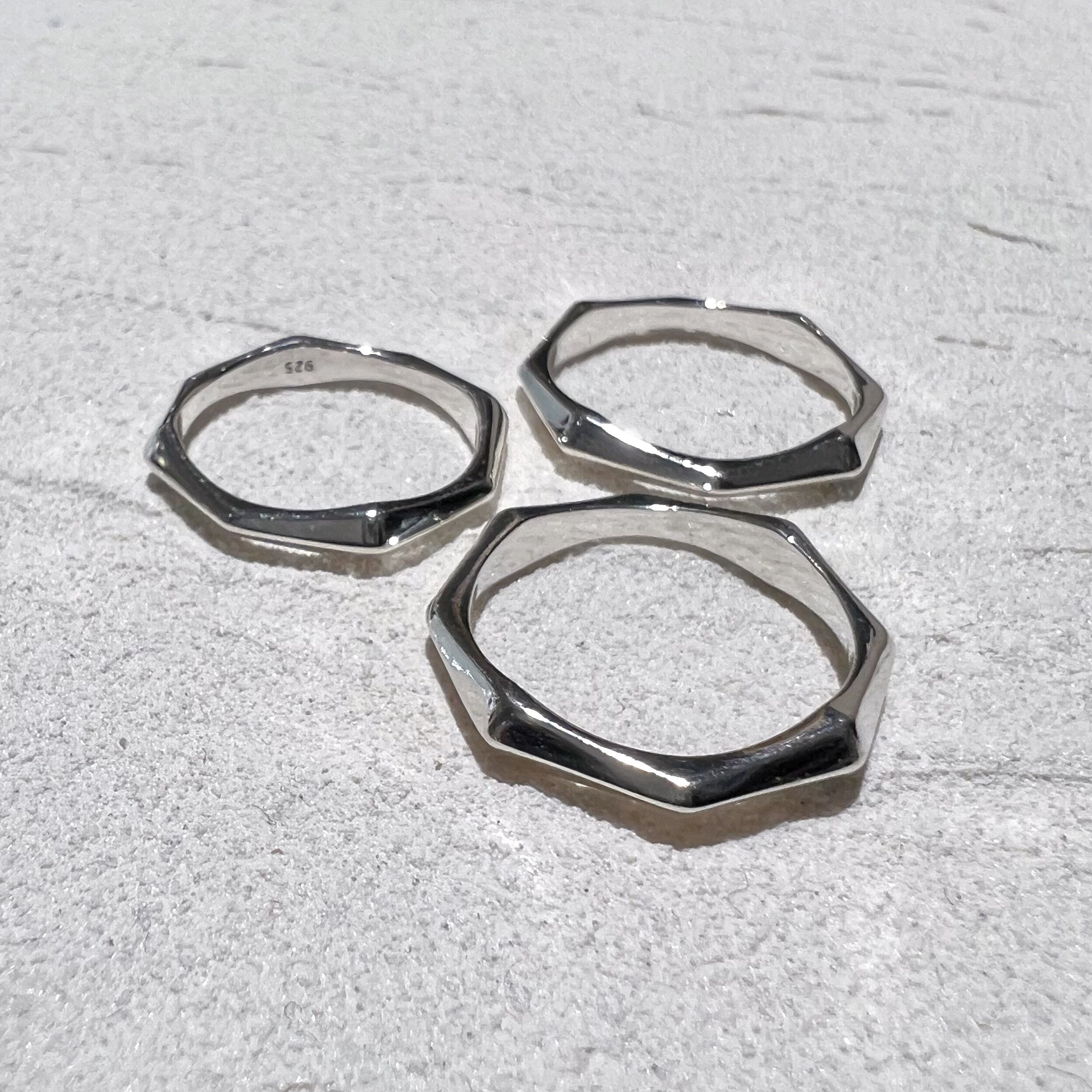 ［aura］silver925 octagon ring