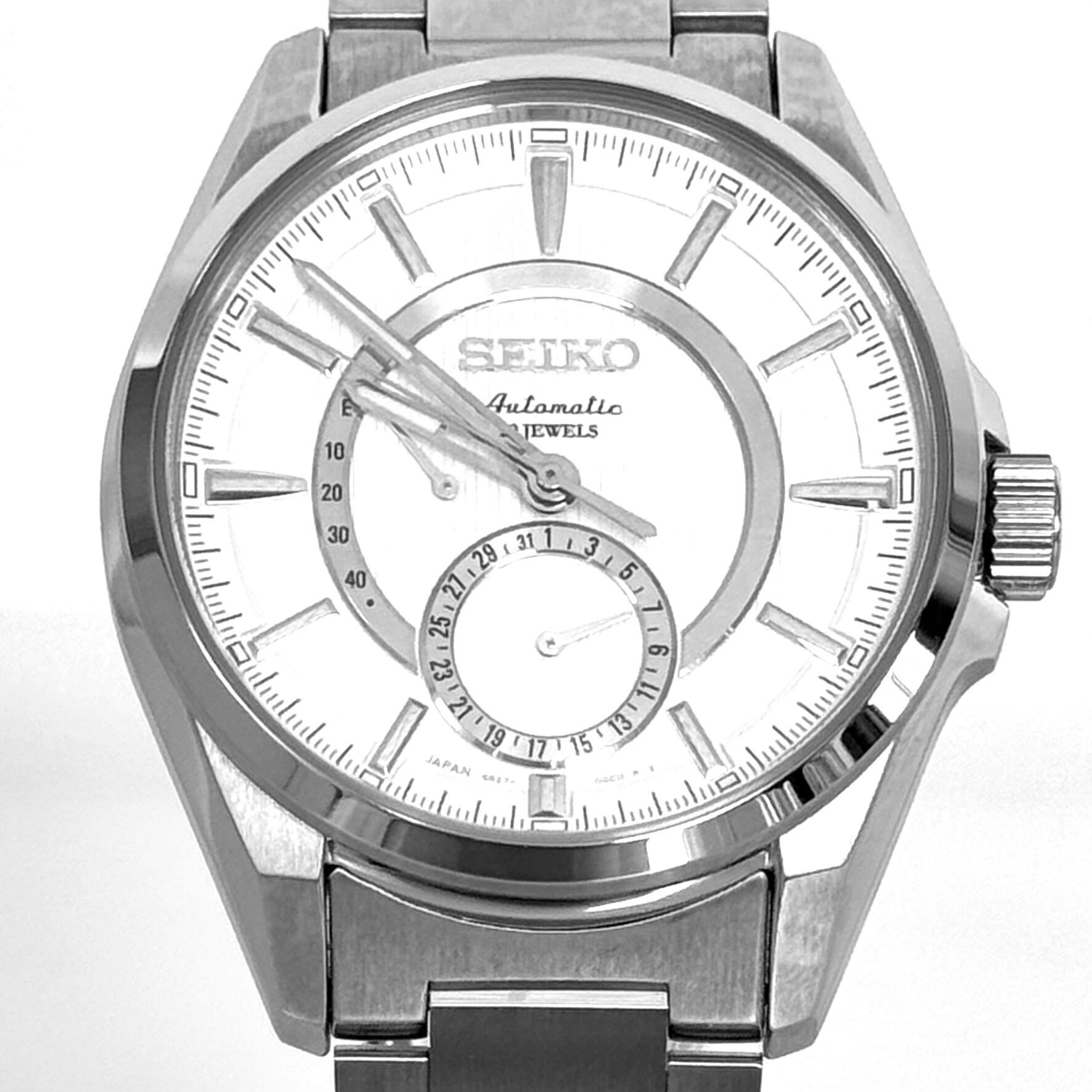 美品】セイコー プレサージュ SARW007 自動巻 裏スケ パワーリザーブ 
