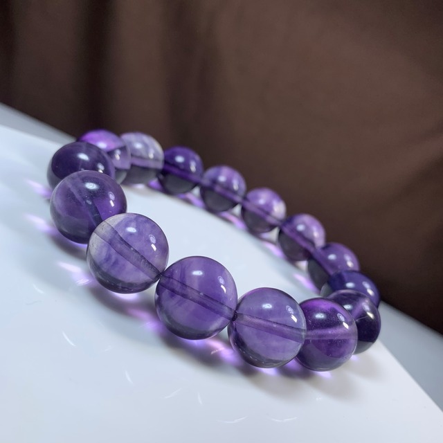 プレミアム・希少オールすみれカラーフローライトブレスレット