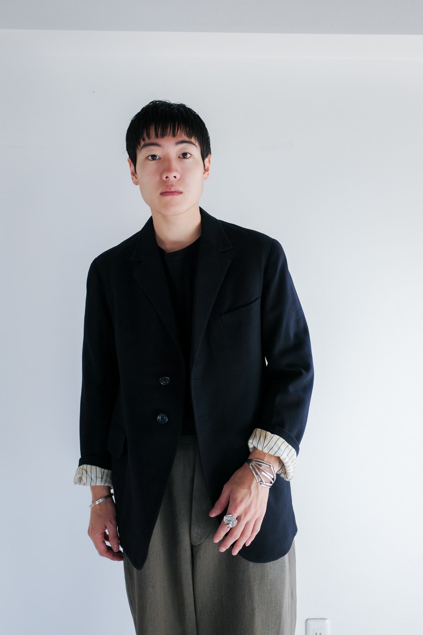 【1920-30s】"French Antique" Wool Sack Coat/ 5-385