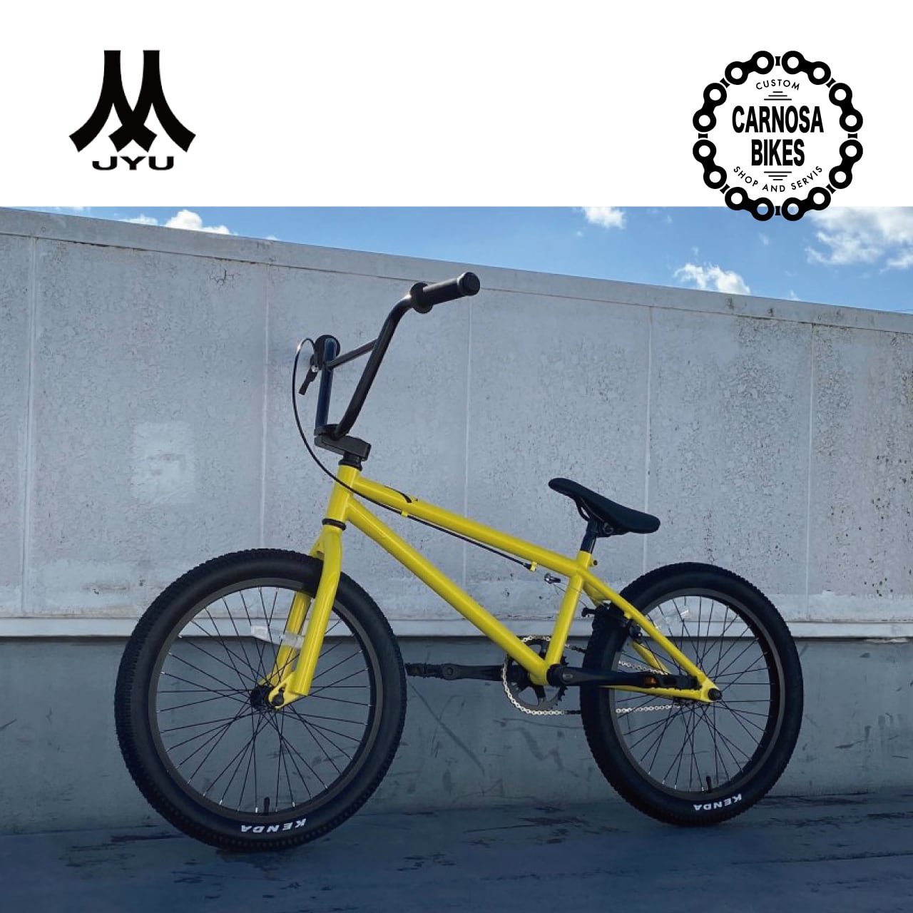 JYU】JYU BMX V2 [ジュウ] Yellow 2021【店頭お渡し】 【CARNOSA BIKES】マウンテンバイクBMX  自転車ショップ