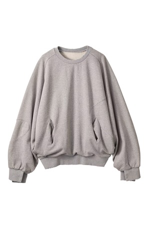 【Knuth Marf】panelled volume sweatshirt(unisex)/gray