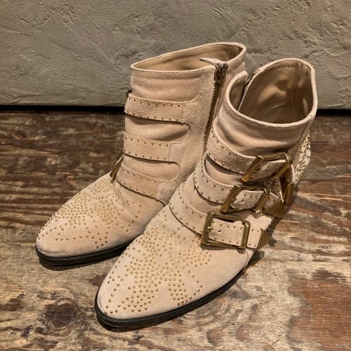 Chloe クロエ スタッズブーツ SUSANNA LEATHER ANKLE BOOTS 022055 