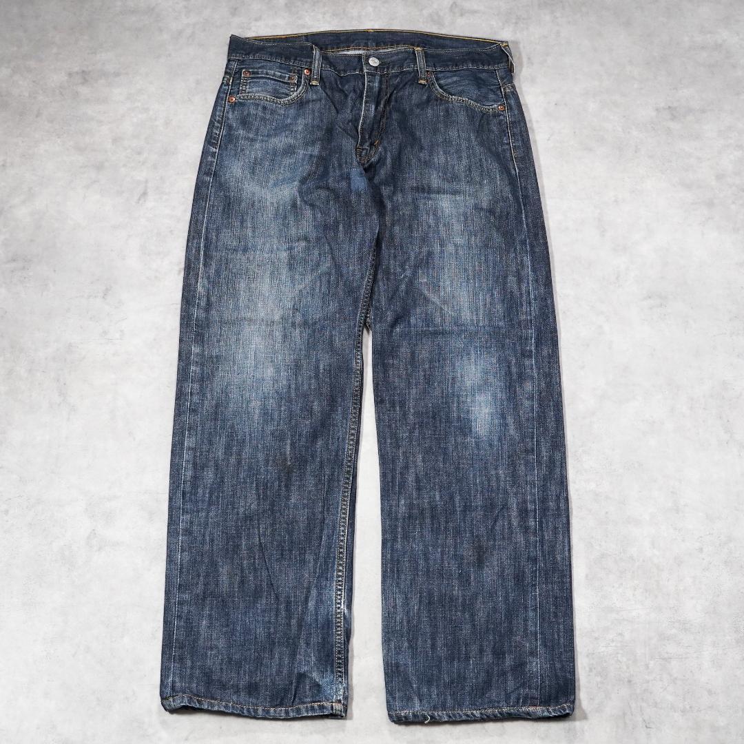 リーバイス569 Levis W34 ワイド バギー 青 古着 濃紺 21488