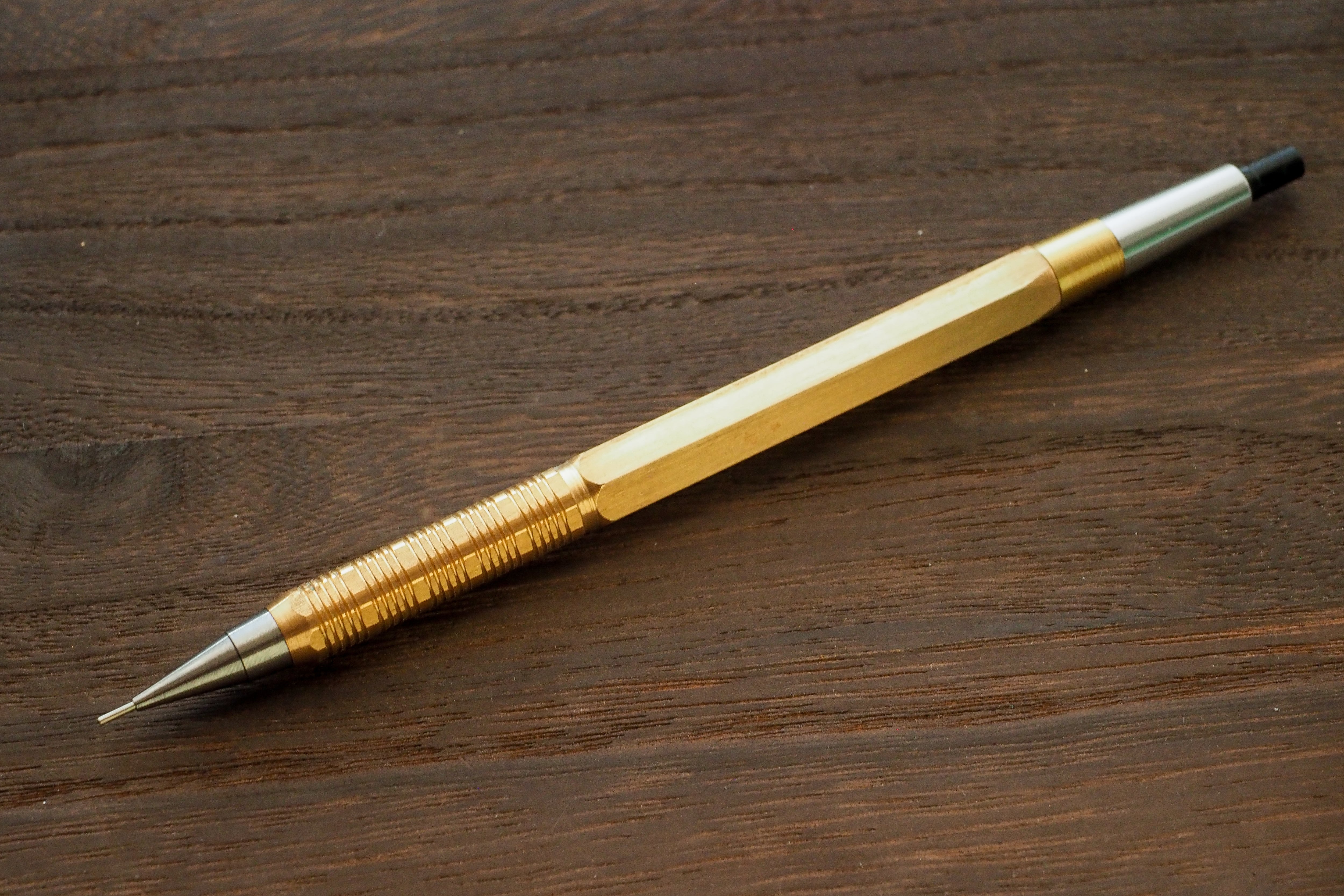 r*u様 pg5 六角軸　フルアルミ　グリップローレット加工 r*u様 pg5 六角軸 フルアルミ グリップローレット加工 廣瀬鐵筆堂