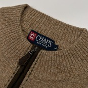 CHAPS チャップス ハーフジップ ウールニットセーター サイズ L /メンズ/ベージュ×グリーン×ネイビー/日登美