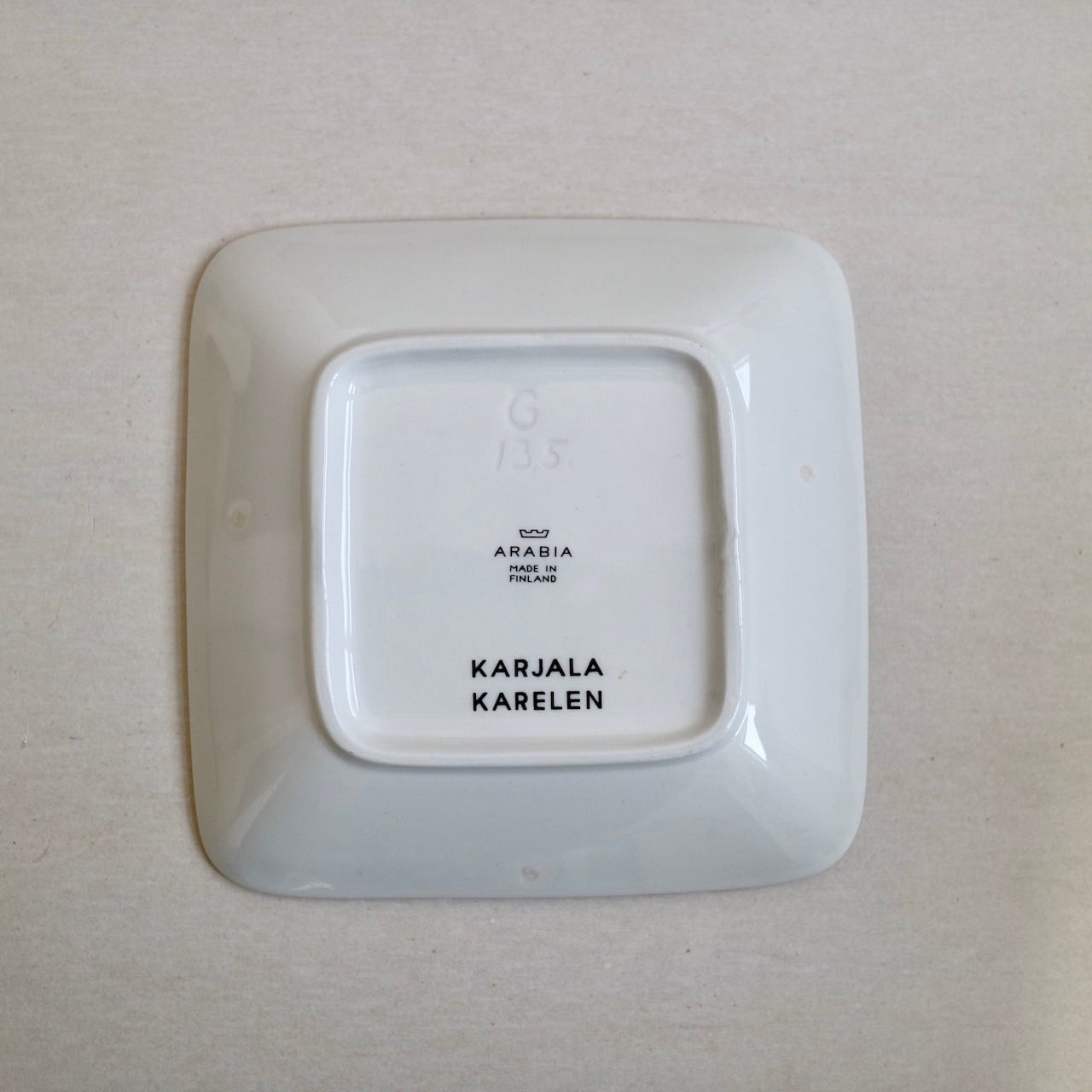 【さらに値下げ！】アラビア ヴィンテージ Kauppatori スクエアプレート d9650a21ca2cf74bf73f161398ff13