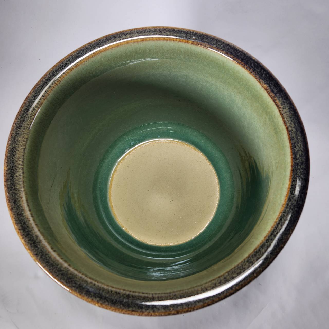 天目ひねり水鉢 11号 ／睡蓮鉢（信楽焼き・陶器・水鉢・めだか鉢