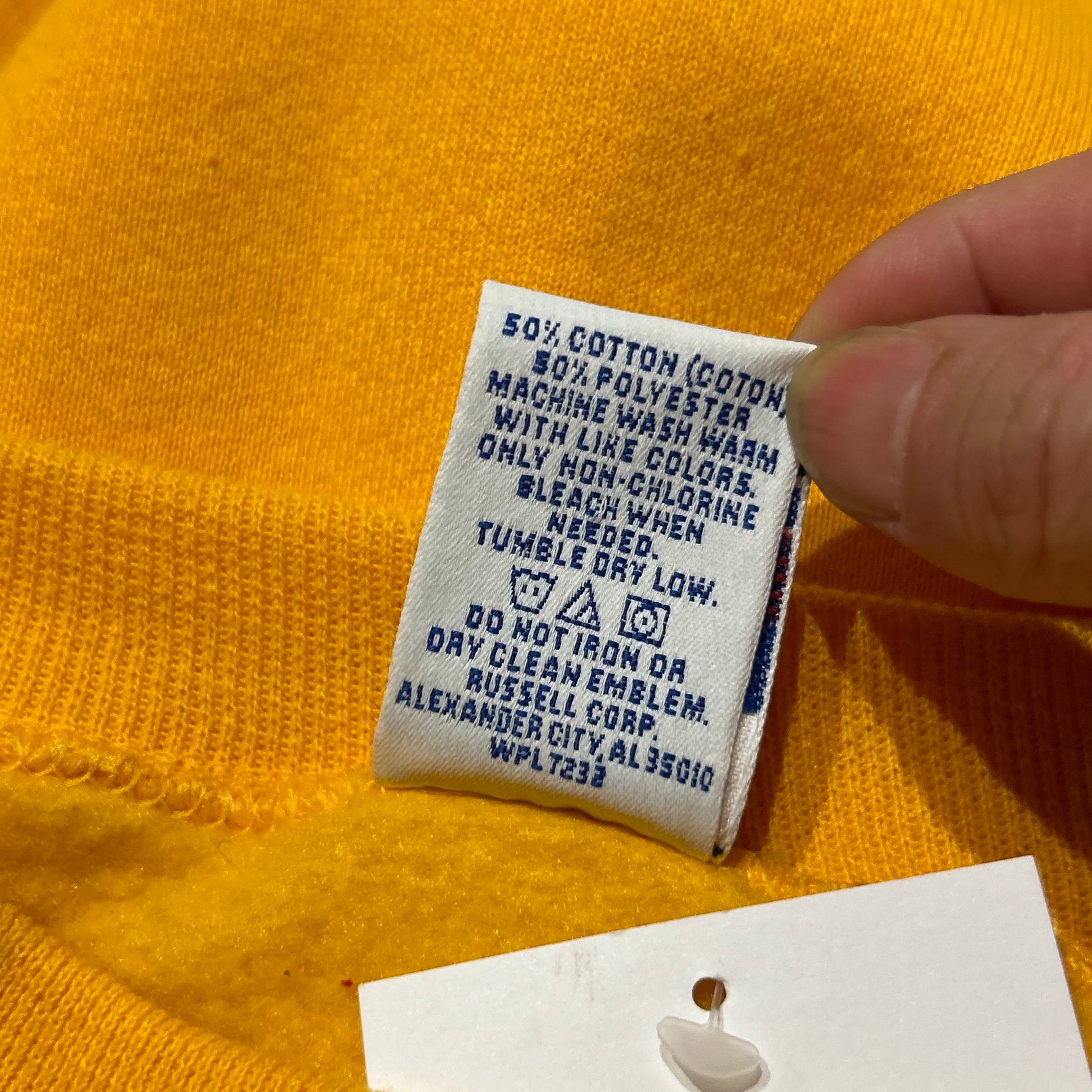 Dead Stock!! 90s Russell Athletic Front V Plane Sweat 