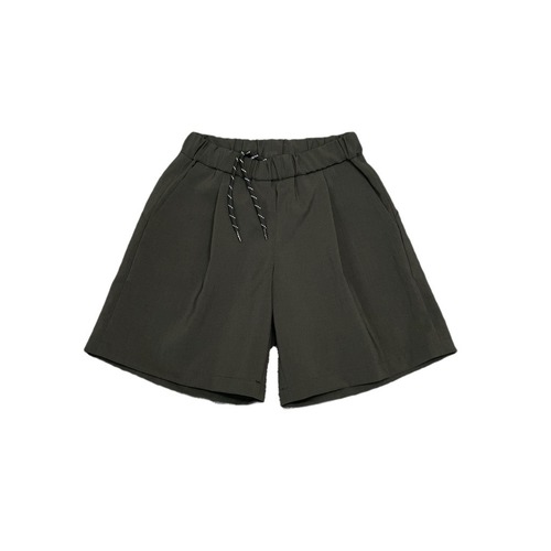 《MOUNTEN. 2024SS》re-polyester toropical half pants / charcoal / size1(155-165cm程度)