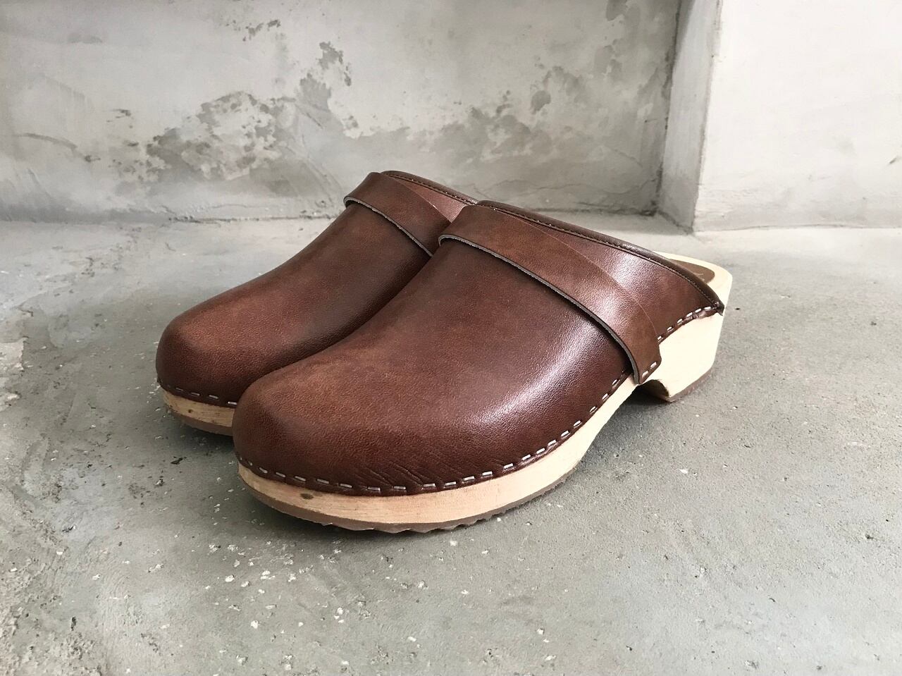 MOHEDA TOFFELN real leather sabot sandal MADE IN SWEDEN