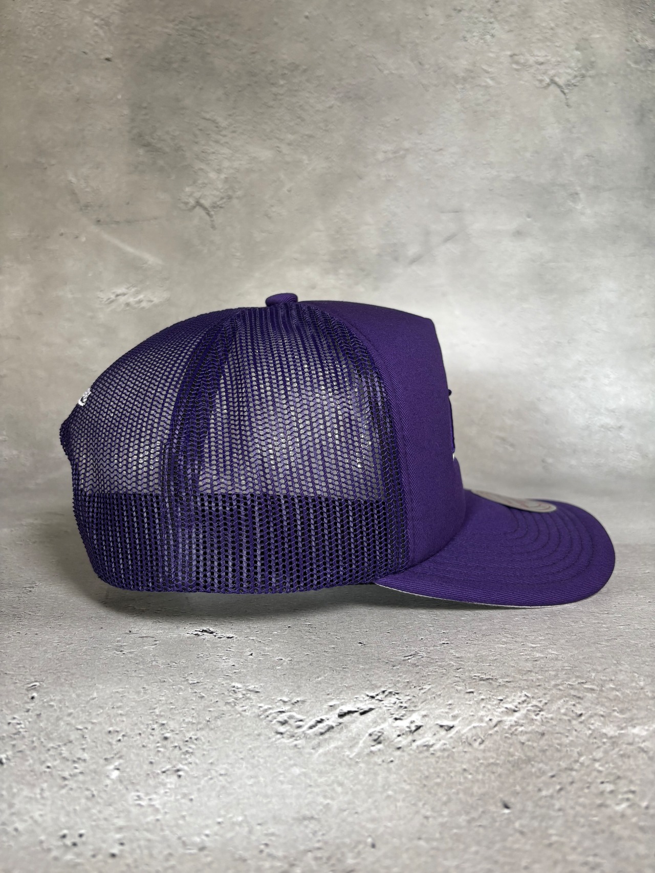 Michell＆Ness/ミッチェル＆ネス NBA レイカーズ evergreen trucker LAKERS スナップバック キャップ
