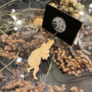 和雑貨ましろ:鳥獣戯画ピアス/猫