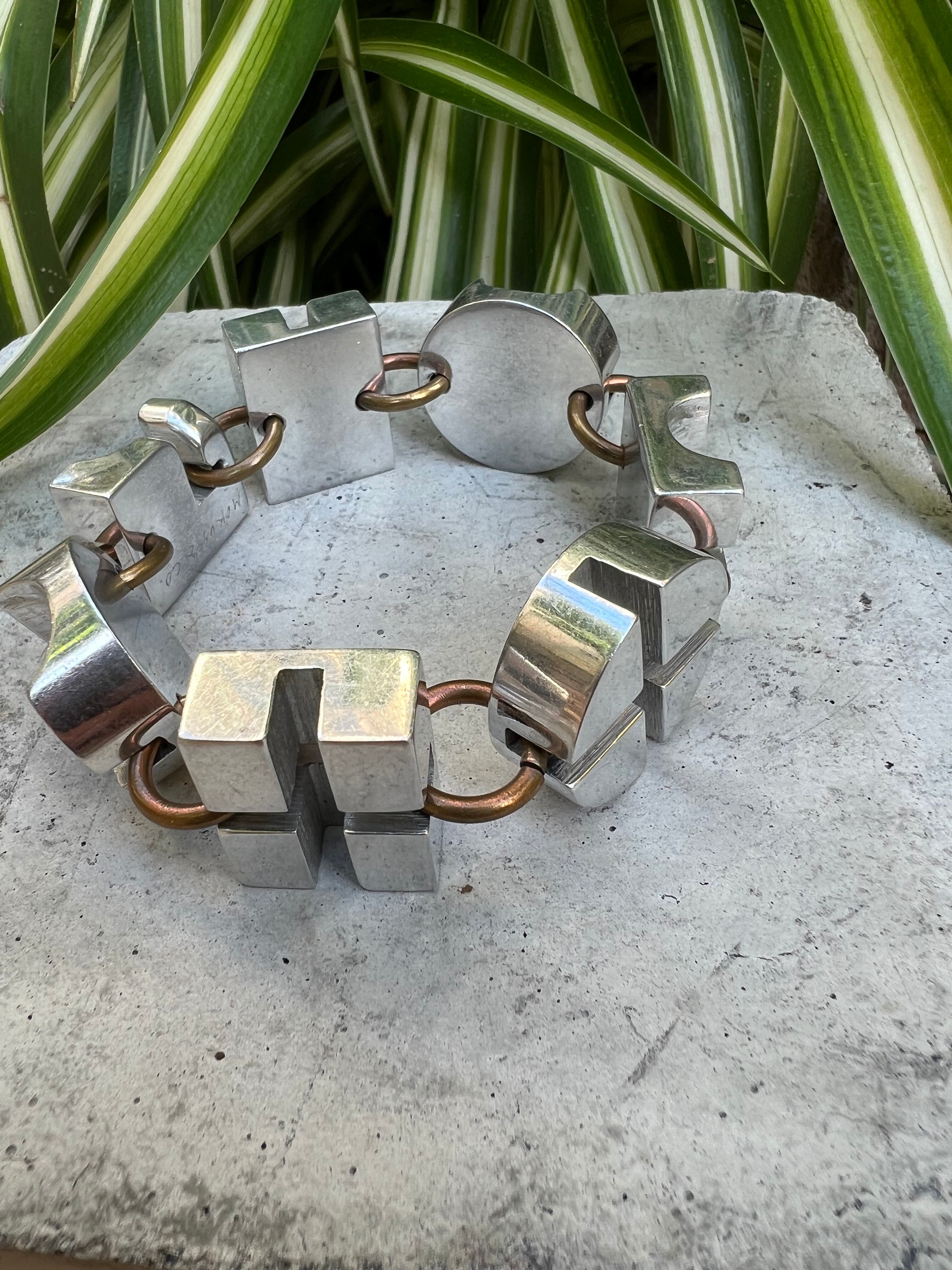 Vintage desiner's silver bracelet ( ヴィンテージ デザイナーズ